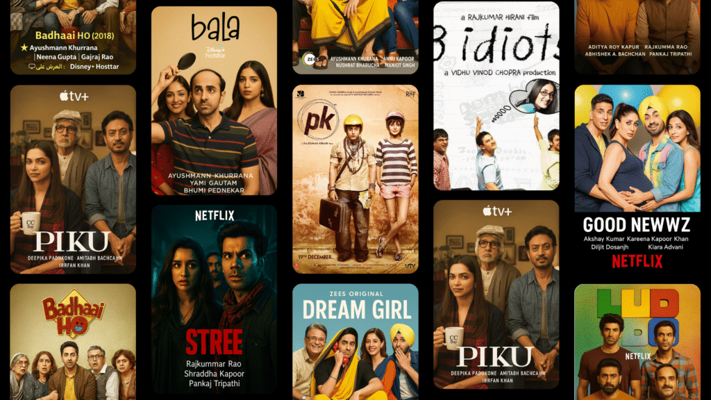 أقوى 10 أفلام كوميدية هندية حديثة